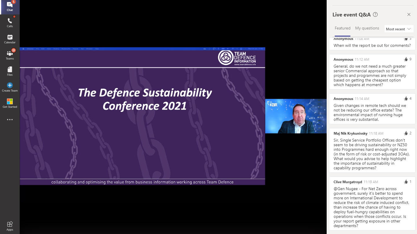 Helping Shape a Sustainable Future for UK Defence KBR