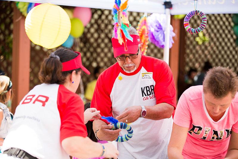 KBR employees in Houston volunteer at Sunshine Kids Annual Spring Party