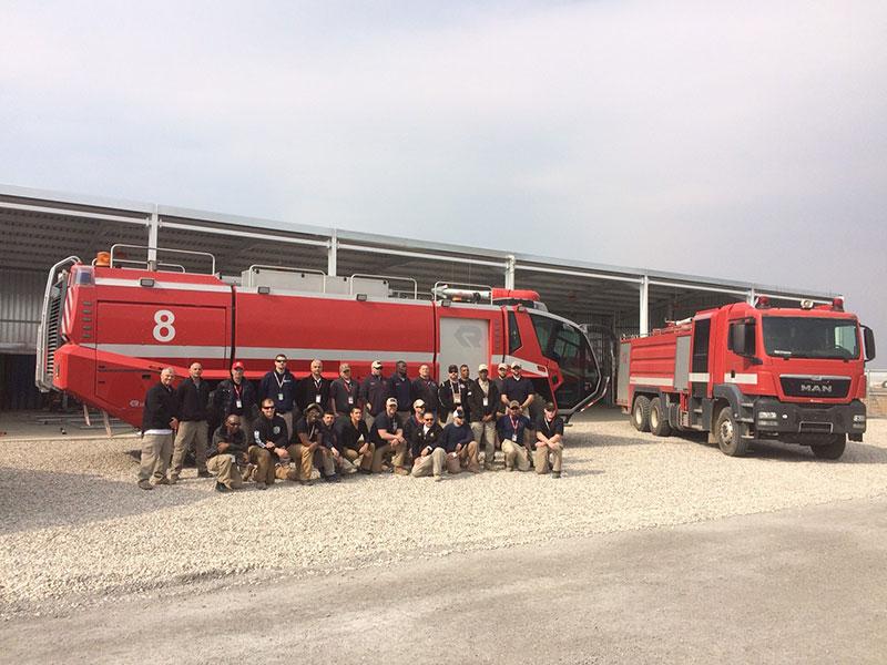 KBRs Fire Department in Erbil are highly trained to serve alongside KBRs US military customers