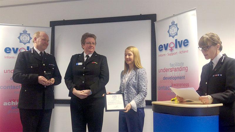 KBRs Jackie Connor was recently awarded for her leadership with the Sussex Police as a volunteer Special Constable